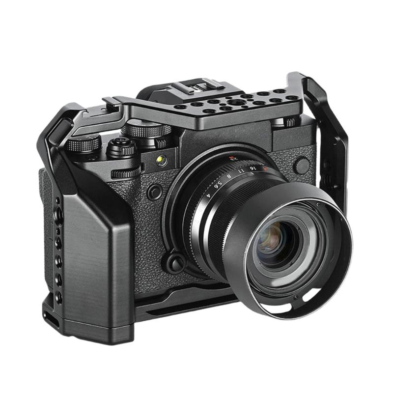 Stable Camera Protections Cage for X T4 Aluminum Alloy Construction Includes Rubber Pad Threaded Screws for Firm Hold