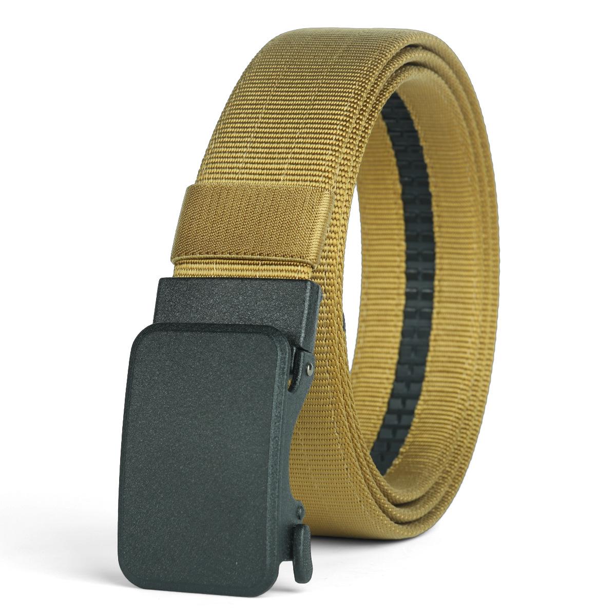 

Men s Tactical Leather and Nylon Belt with Automatic Buckle 120 cm