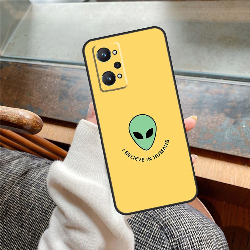 Cartoon Alien Case For Realme 13 Pro Plus 11 12 14  C71 C75 C55 C51 C53 C25 C63 C61 C65 C67 GT6 GT7 15 Pro