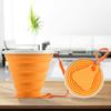 270MLMini Retractable Cup Folding Cup SiliconeOutside Travel Portable Teacup Coffee Drinking Mug with Lid High Quality Practical Daily Use