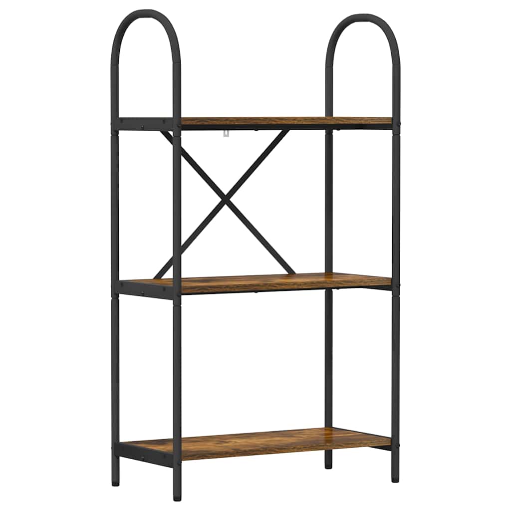 Bookshelf Smoked Oak 60 x 30 x 109 cm Engineered Wood