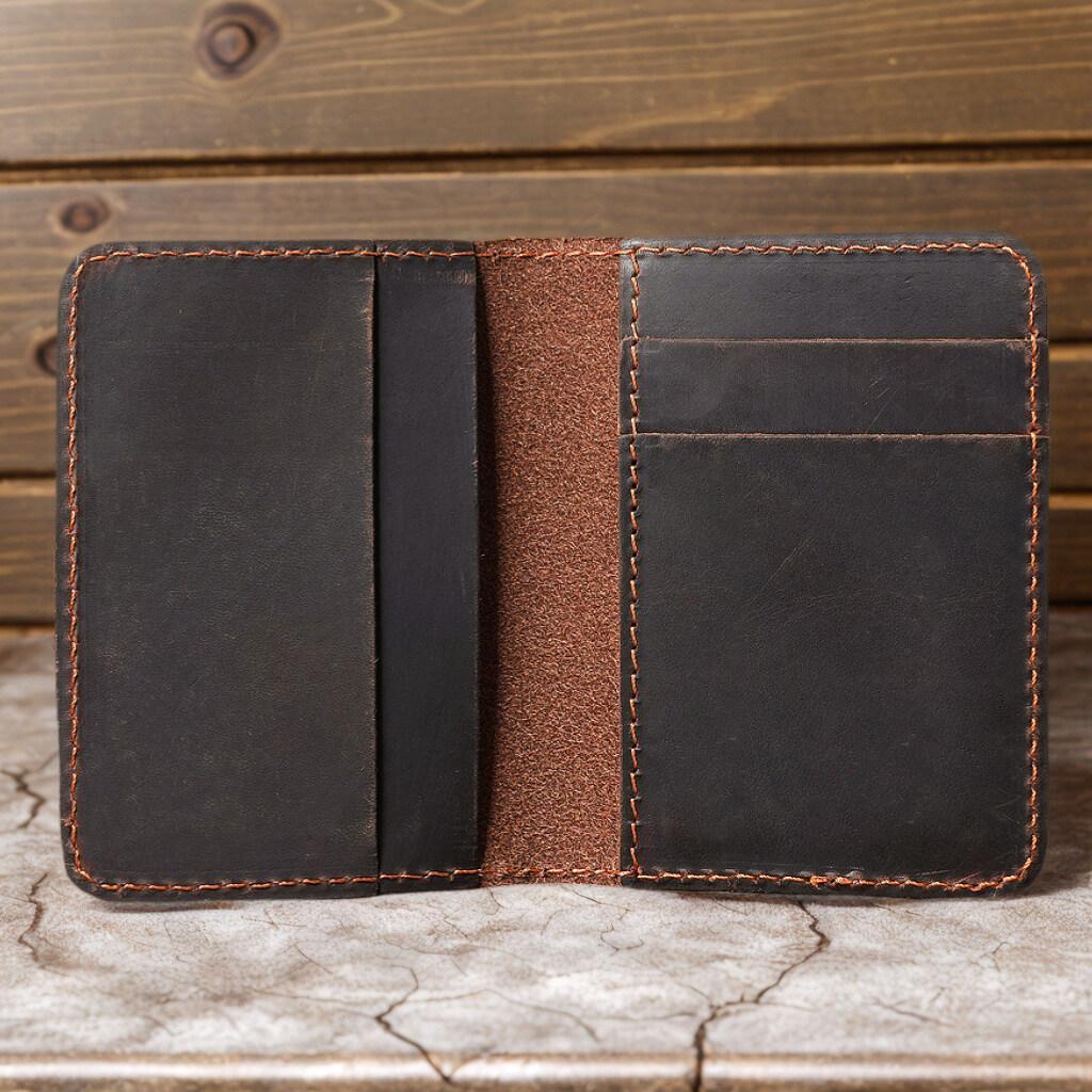 Retro Handmade Crazy Horse Cards Cases Top-Grain Leather ID Credit Card Holder Ultra Thin Wallet Mens Portability Card Bag