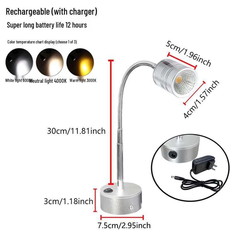 Wireless Jewelry Display Spotlight with Battery