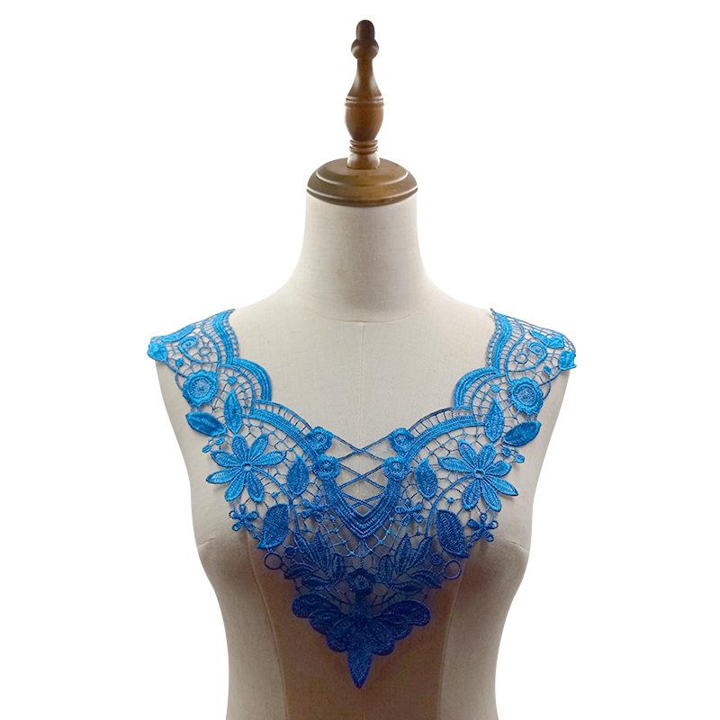 Cucito Fai da Te Materiali Fatti a Mano Decorazione Scollatura Ricamo di Pizzo Collo Accessori per Abbigliamento