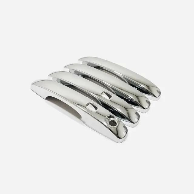 

For Ford Ranger Wildtrak XLT 2024 2025 ABS Chrome Black Door Handle Cover Trim Door Bowl Frame Sticker Car Accessories Silver 2 buttons