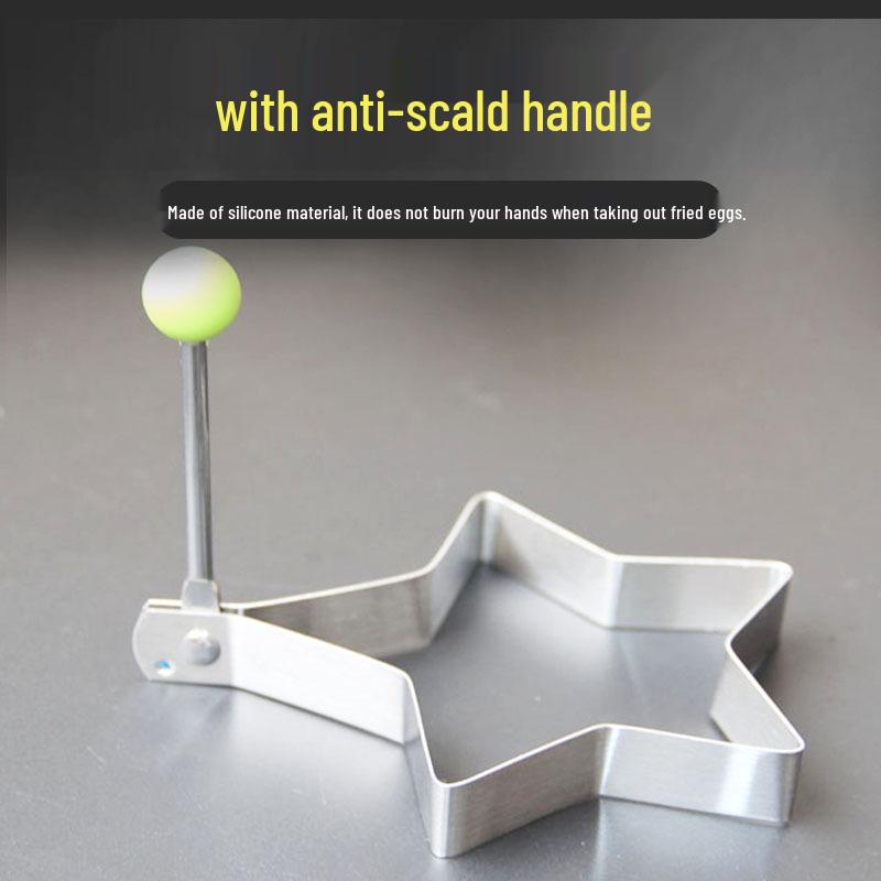 Forma ze stali nierdzewnej w kształcie serca do jaj sadzonych i w koszulkach