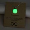 Glow In The Dark Luminous Hollow Pendant Necklace Star Cross Heart Teardrop Arrow Glowing Charm Women Daily Casual Party Wear