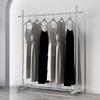 Adjustable Clothing Display Rack with Wheels – Stainless Steel, for Women's and Children's Apparel.