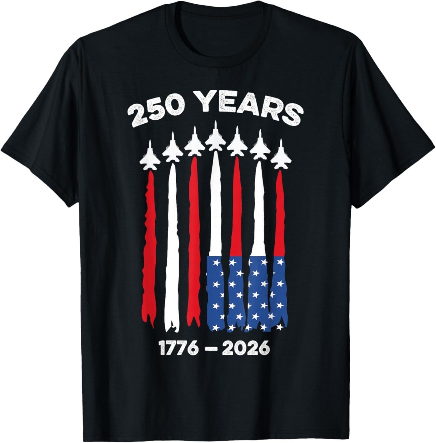 250 Anniversary USA Flag 4th July Independence Day Freedom T-Shirt S