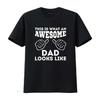 Awesome Dad T Shirt Best Jokes Funny for New Fathers Day Vintage Washed Top For Everyday Wear Comfortable Graphic Stretched