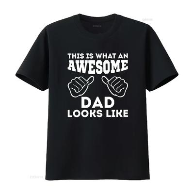 Camiseta Incrível para Pai Melhores Piadas Engraçada para o Dia dos Pais Recém-Nascidos Vintage Lavada Top Para Uso Diário Confortável Gráfico Esticado