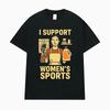 Ich unterstütze Frauen-Sport Reinigungs-T-Shirt