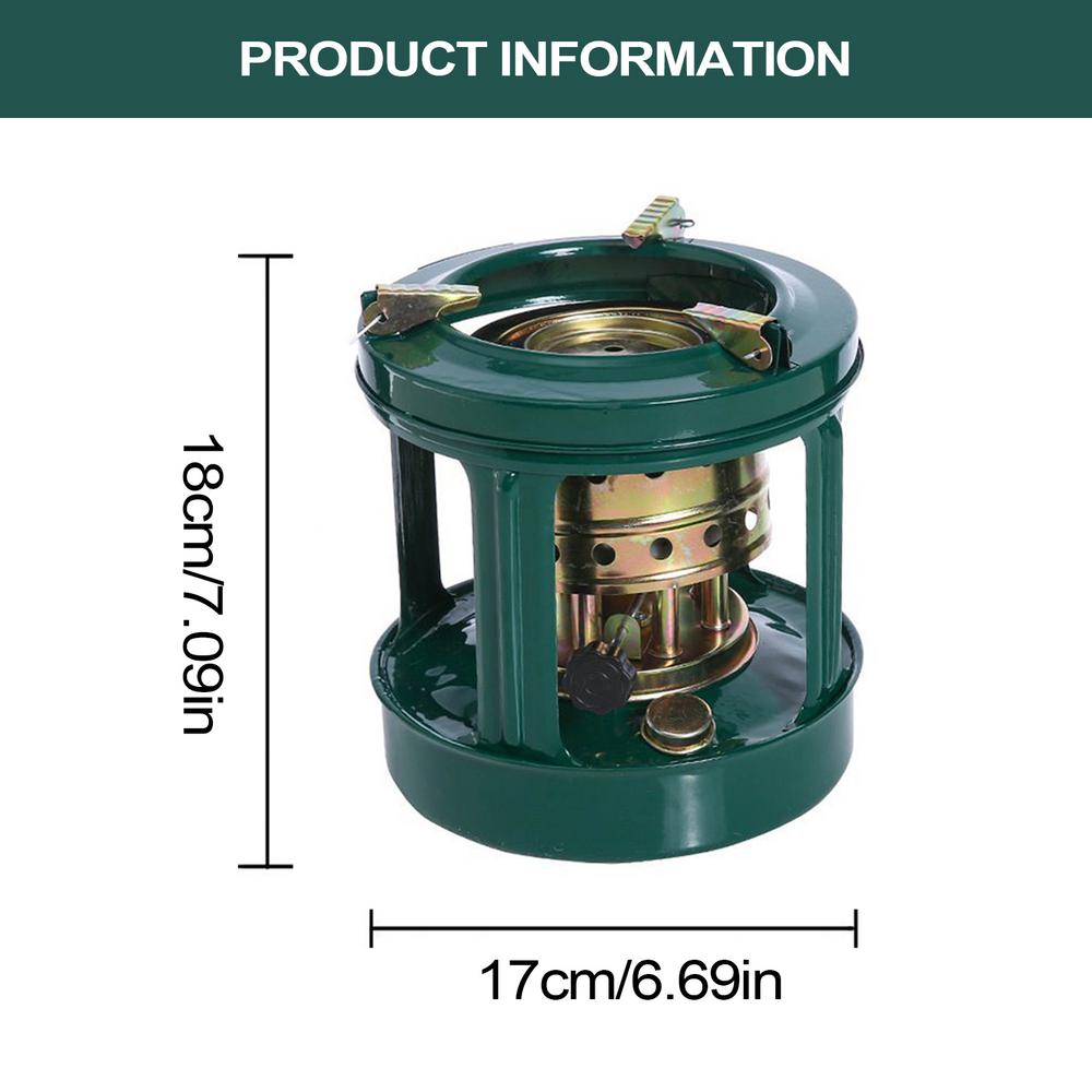 

Camp Stove BBQ Outdoor Indoor Heaters Burner Stove Cookware For Windproof Cooking Water Heating Outdoor Picnic Backpacking зелений