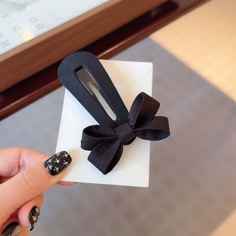Polyester Plaid Bow Hairpin Zinc Zinc Alloy Korean Barrettes Hair Clip for Bangs Bownot Hair Clip  Women