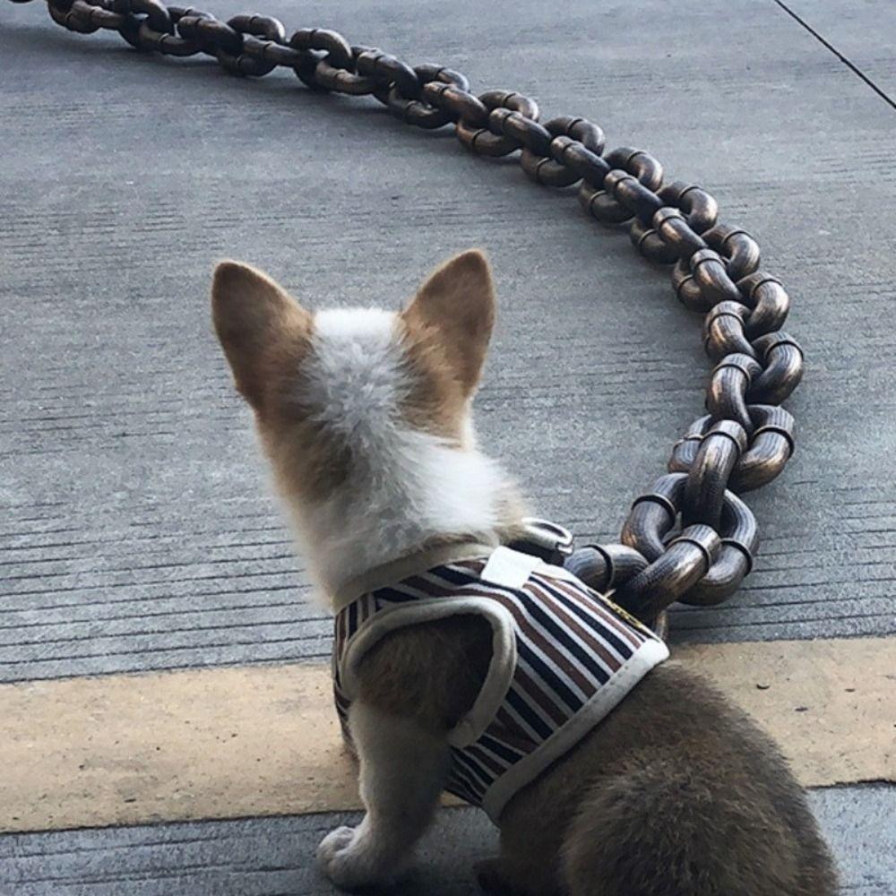 Plastic Dog Tractions Rope Bold Pet Leash Halloween Props Simulation Dog Chain Cat