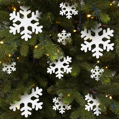 Snowflake Christmas Ornaments 21 Pieces Christmas Tree Ornament Decor Festival Window Snowflake For Winter Outdoor Home Holiday