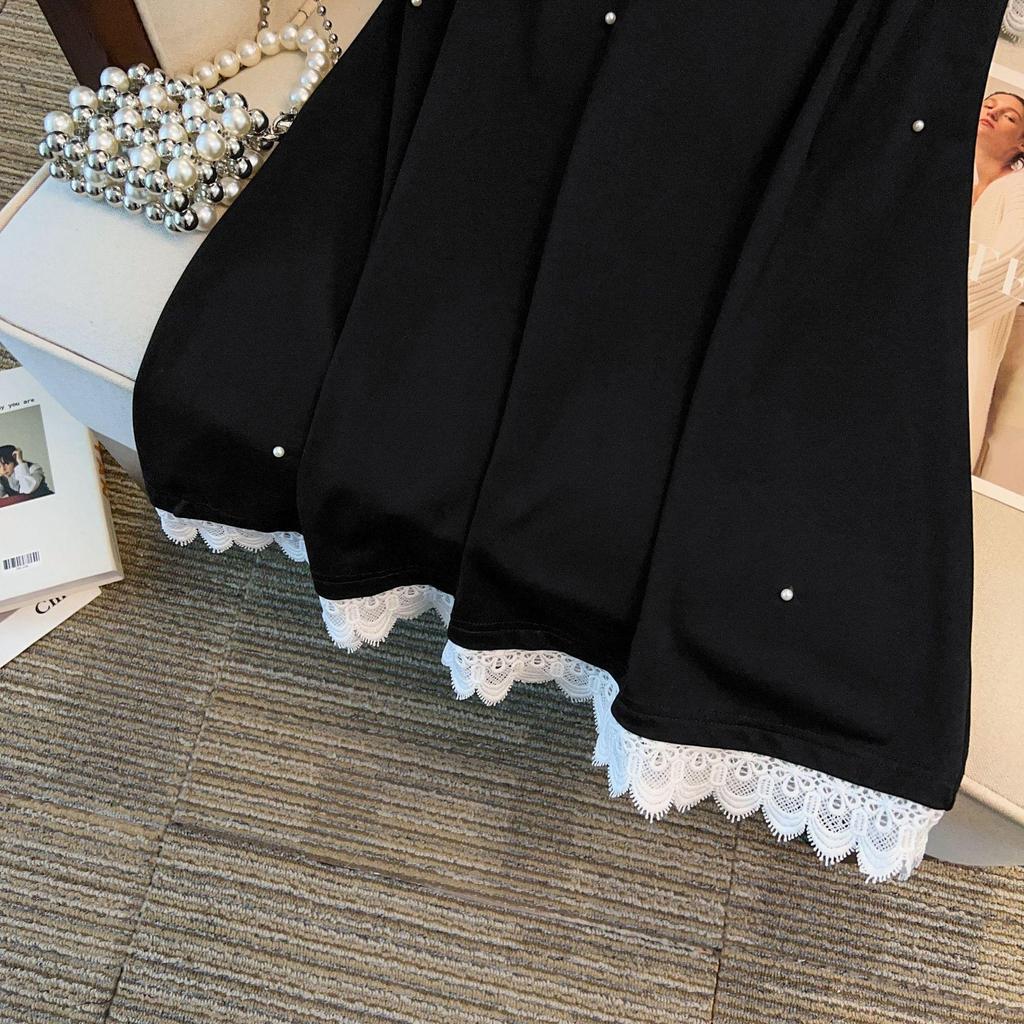Plus Size Slimming Loose Round Neck Mid-Length Short-Sleeve Women's T-Shirt 7010 (200-350 Jin)