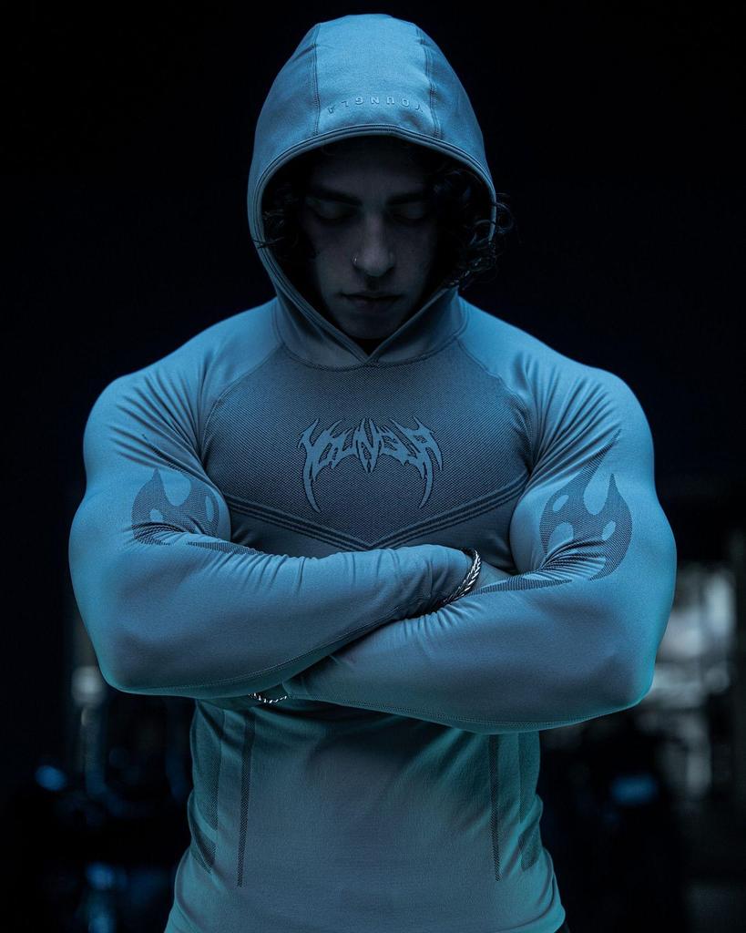 YoungLA Warrior Dehnbarer Fitness-Kapuzenpullover Jogginghose