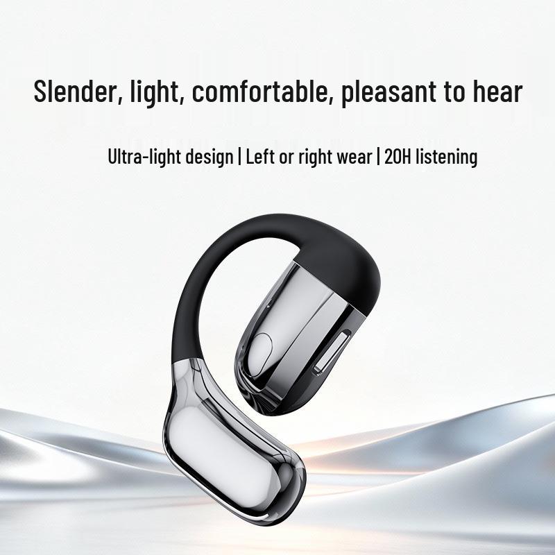 T30 Wireless Bluetooth Sport Ear Hook with Noise Canceling, Long Battery Life, Single Ear Design