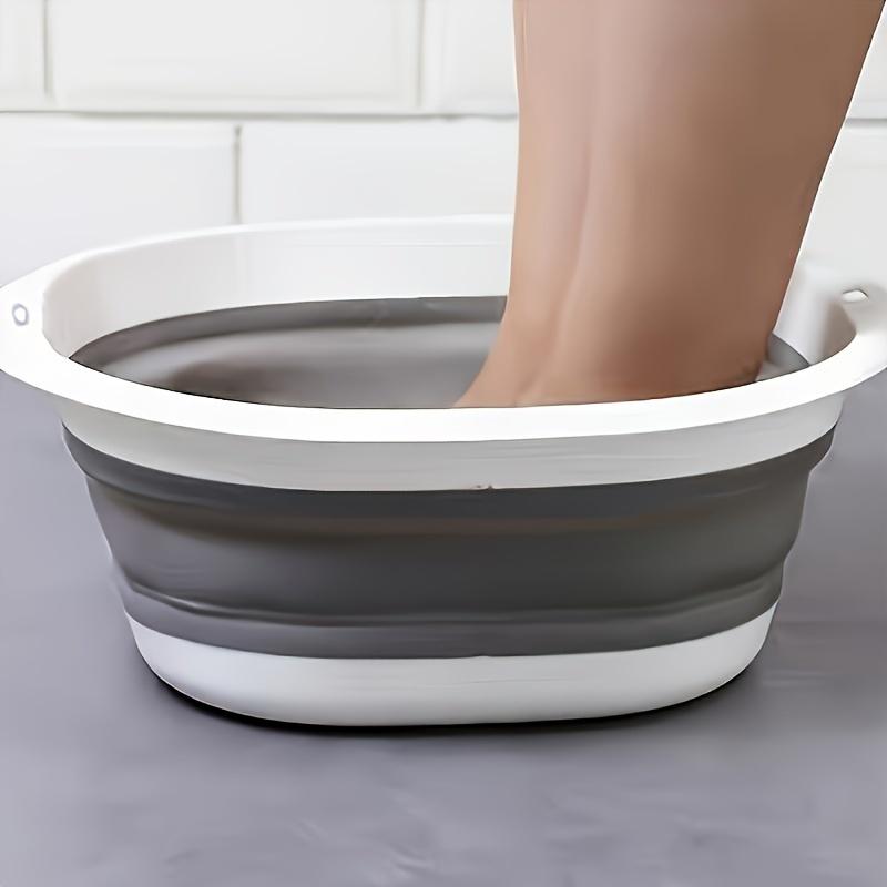 Large Collapsible Basin - Portable, for Home Use - Ideal for Washing Faces, Vegetables, and Laundry, Foot Soaking Tub