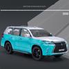 1/18 LEXUS LX570 SUV Toys Alloy Car Model Diecast Metal Giant Off-Road Vehicle Simulation Sound Light Hobbies Collectible Kid Toy Gift