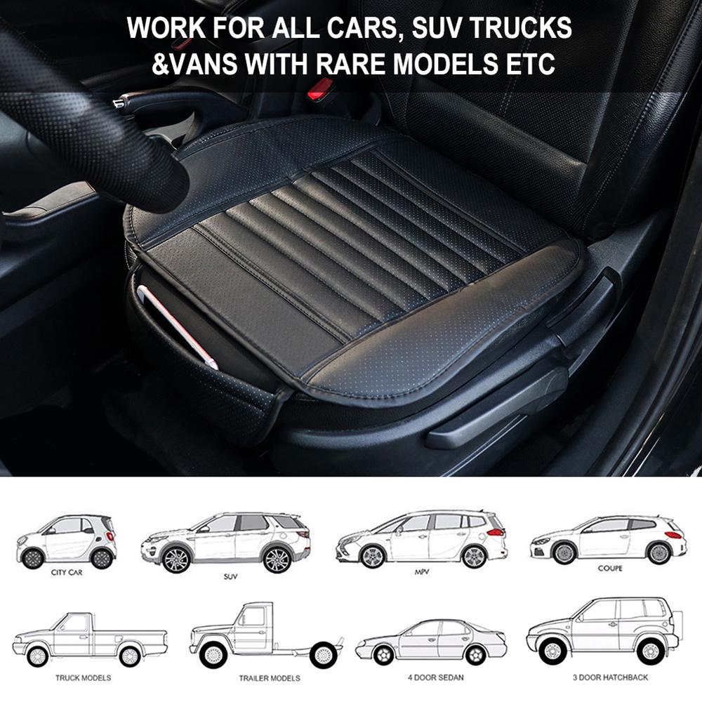 Tirol car front Seat Cushion PU Anti-slip Seat Cover Breathable Auto Seat Cover Cushion Pad Car Interior Accessories