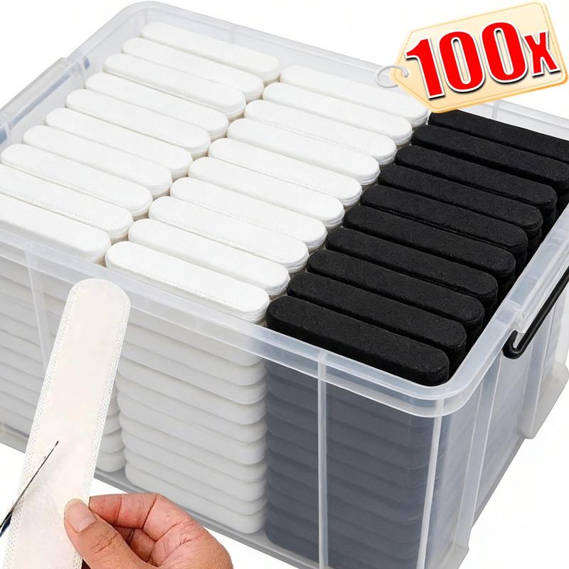 100pcs Soft Disposable Hat Sweat Pad Adjustable Absorbent Hat Liner for Baseball Caps Shirts Collar Protector Hiking Accessories