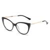 Aesthetic Glasses Replaceable Lens Eyeglasses Cat Eye Metal Frame Retro Eyeglasses