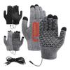 Knitted Heating Glove Hands Warmer Mittens Full Finger Gloves Thermals Glove for Winter, USB Heated Gloves for Men Women