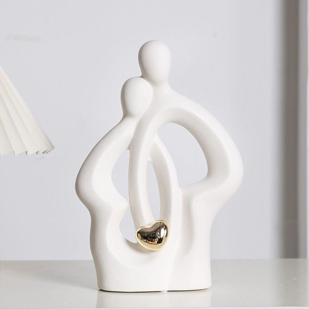 Abstract Character Ornaments Simple Lovers Sculpture Nordic Style Miniatures Figurine  Gift