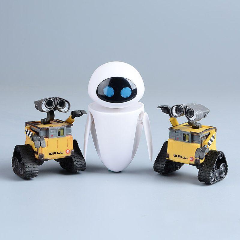 Eve Walle Mini Roboter Bewegliche Actionfiguren Spielzeug Geschenk für Kinder3 Spielzeugstile