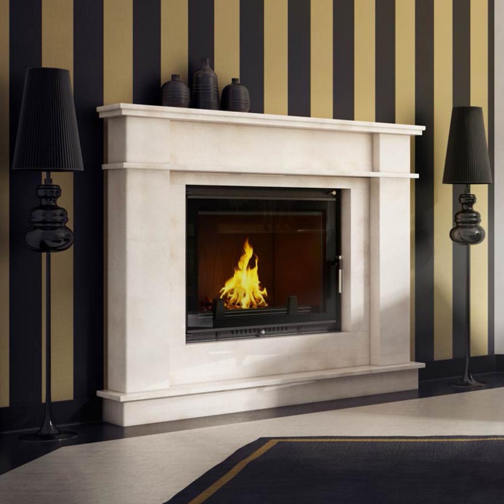 Cast Iron Fireplace AMELIA DECO 21 kW Ø 200