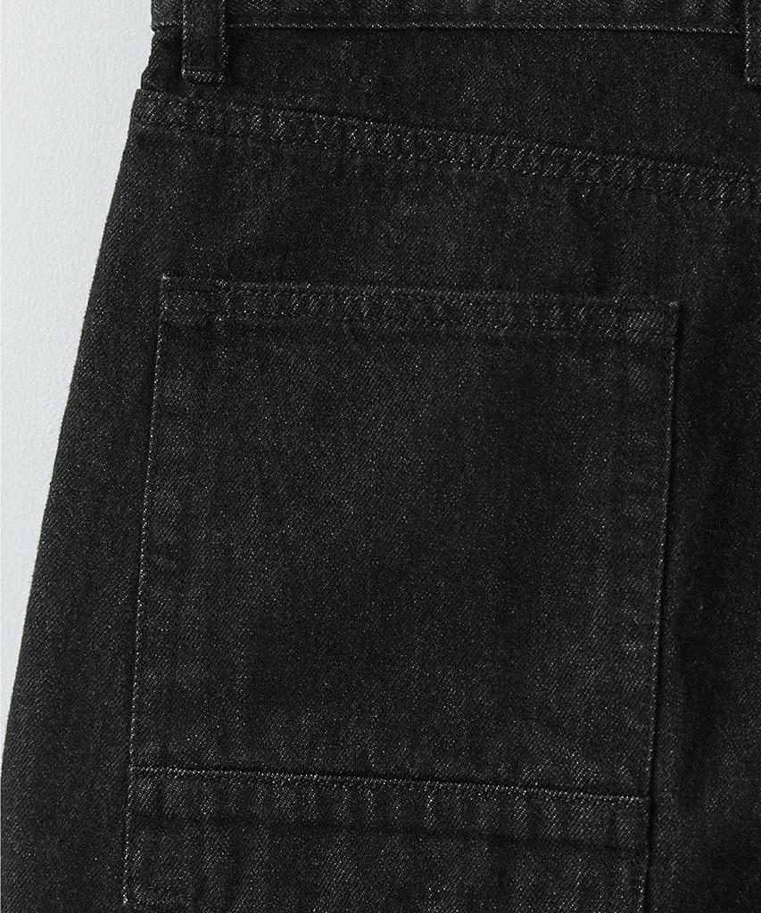 Leopeusaideu Drape Denim Pants Black