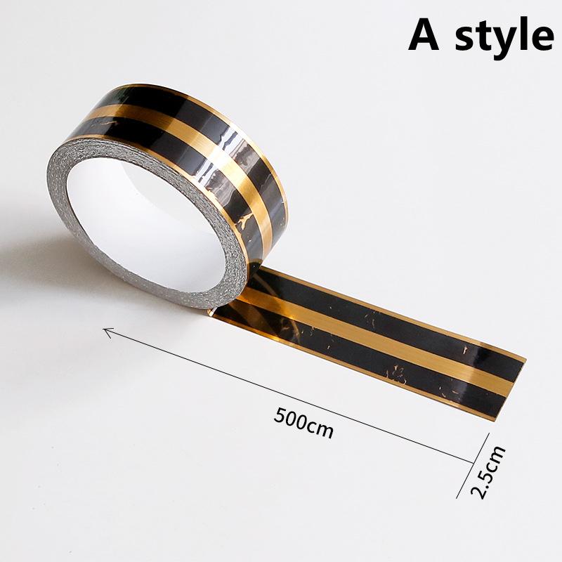 5M Self Adhesive Floor Tile Stickers Waterproof Wall Gap Sealing Tape Strip Floor Tile Beauty Seam Sticker Wall Decoration Decal