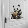 Aquarell Cartoon Roter Panda Lesen Schlafzimmer Wohnzimmer Arbeitszimmer Heimhintergrund Verschönerung Wandaufkleber