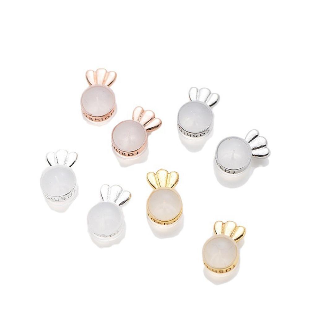 10Pcs Earring Backs Crown Earrings Backings Replacements Hypoallergenical Earrings Support Jewelry Making Accessories
