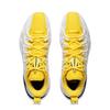 New LiNing Buckets Shock Absorbers Slip Resistant Breathable Low Top Basketball Shoes Men's White Yellow ABAV051-15