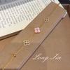 Retro Wishing Pool White Shell Pink Shell Flower Pull-Up Bracelet High-End Simple And Versatile Jewelry