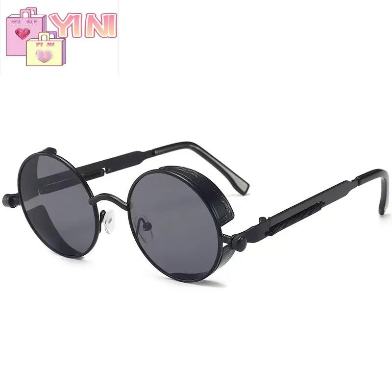 

YINI-новые европейские и американские солнцезащитные очки для хип-хопа с перекрестным зеркалом личности Очки для лобового стекла Солнцезащитные очки серии ретро-панк для мужчин и