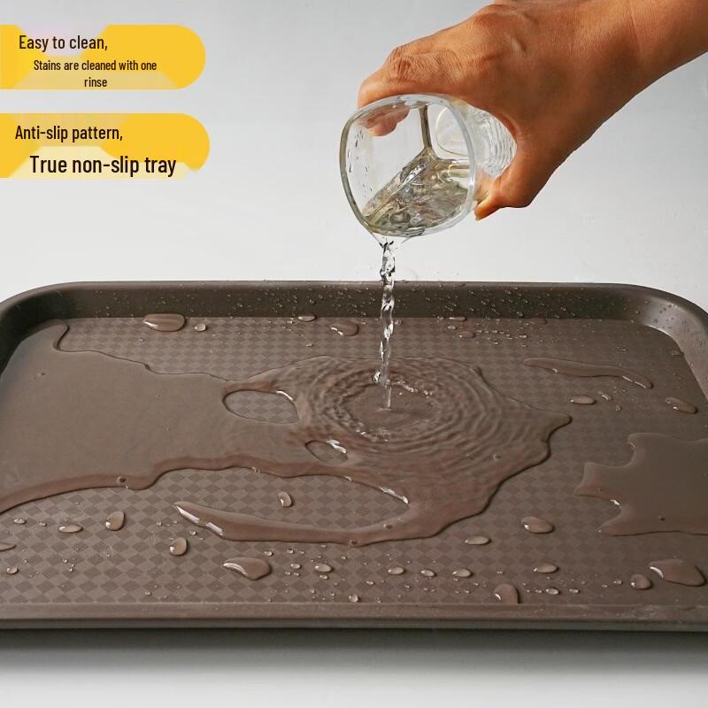 Dirien Rectangular Plastic Serving Trays
