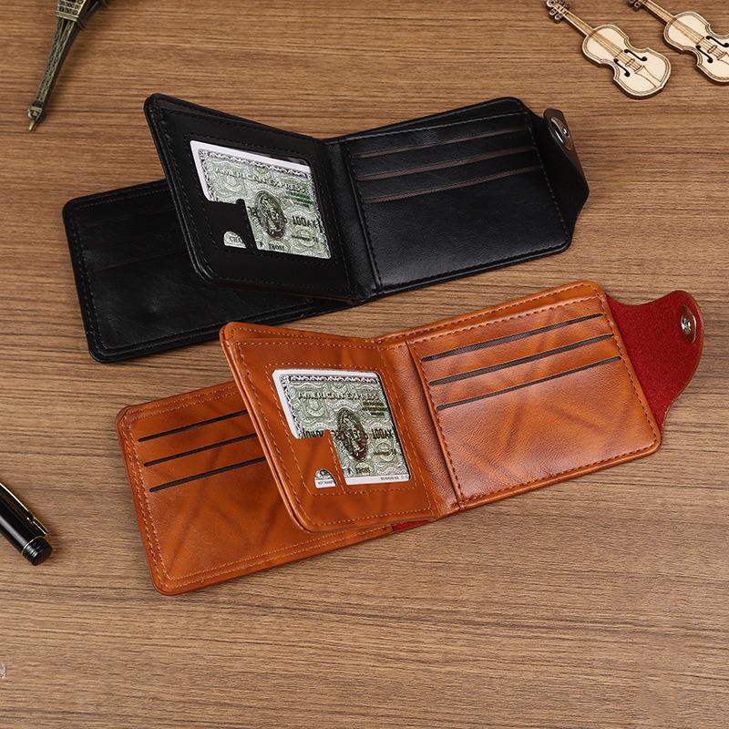 Ultra-light Retro US Dollar Pattern Men's PU Card Holder Wallet
