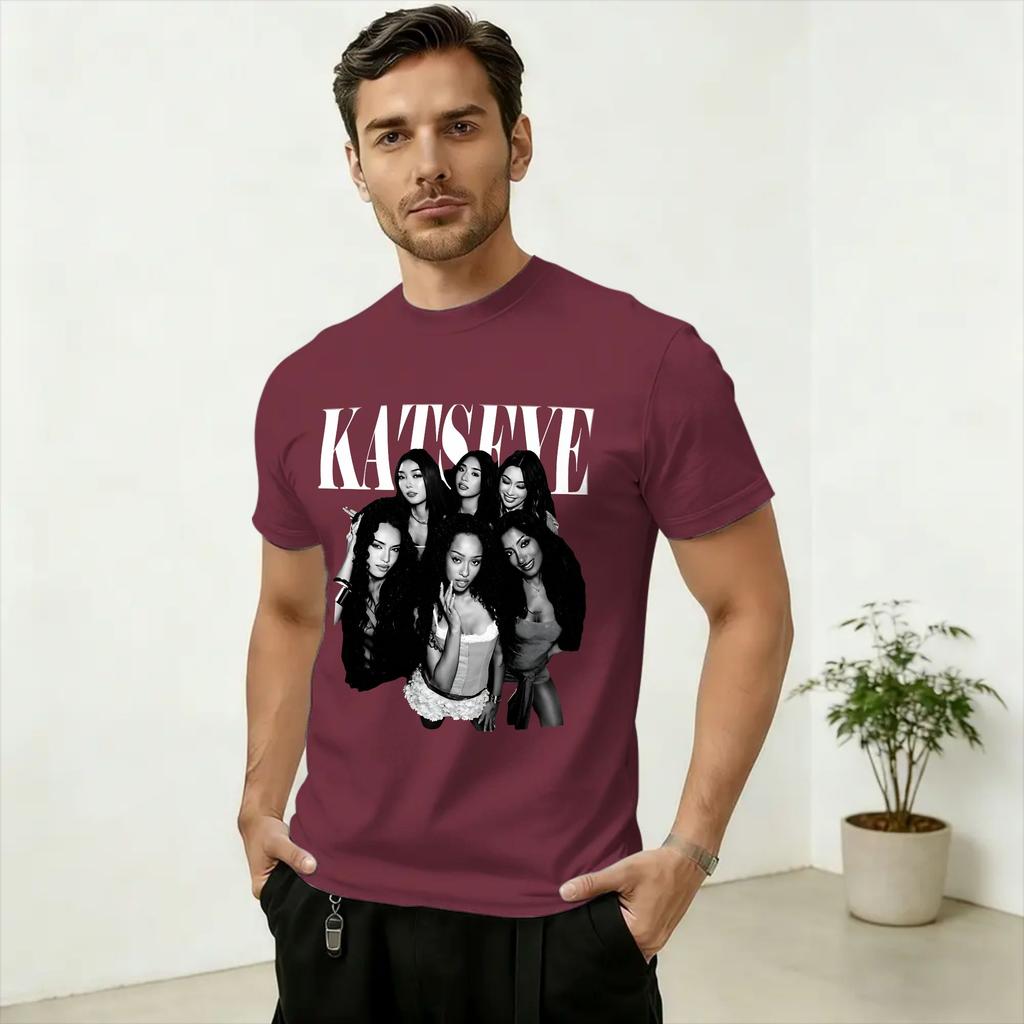 Kpop Katseyes T-Shirts for Unisex  Awesome Cotton Tee Shirt Crewneck Short Sleeve T Shirt Graphic Tops