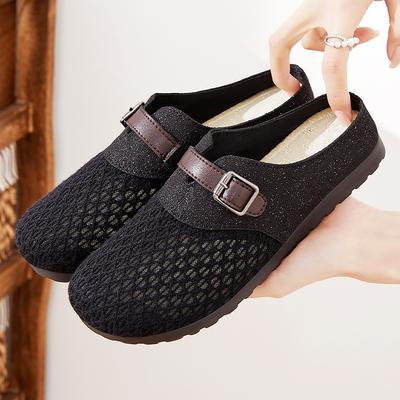 Shoes for Women In Summer Breathable Half Slippers for Casual Home Versatile Soft Sole Without Tiring Feet