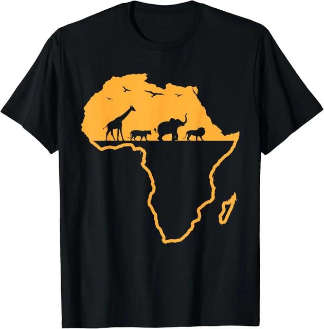 Africa Safari African Wild Animals Environment National Park Size L & XL T-Shirt