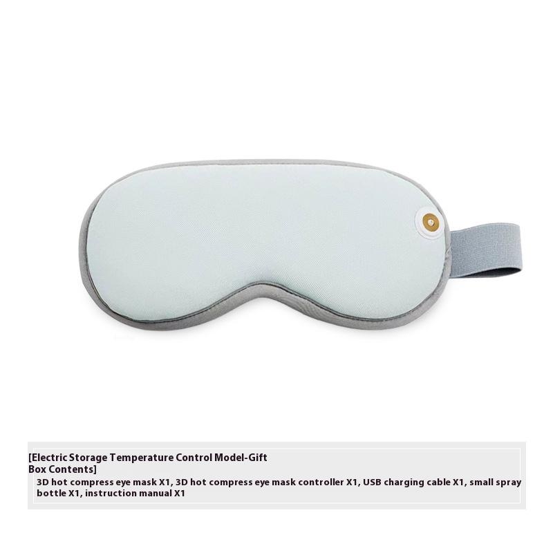3D Heated Steam Eye Mask With Built In Battery And Smart Temperature Control For Sleep Aid And Full Blackout