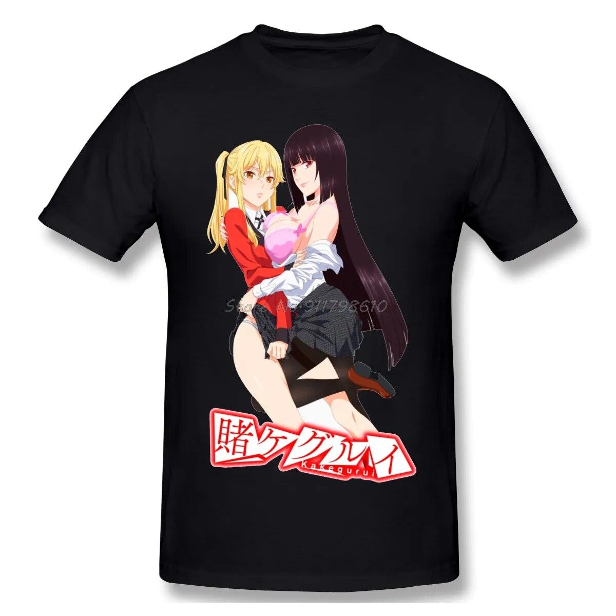 

Kakegurui Yumeko Jabami Compulsive Gambler Kawaii Otaku Culture Футболка Camisetas Большой размер Хлопковая рубашка с коротким рукавом в стиле аниме