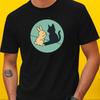 T-Shirt Herren Lustiger Hase Retro Ostern Motiv Baumwolle Größe S bis 5XL