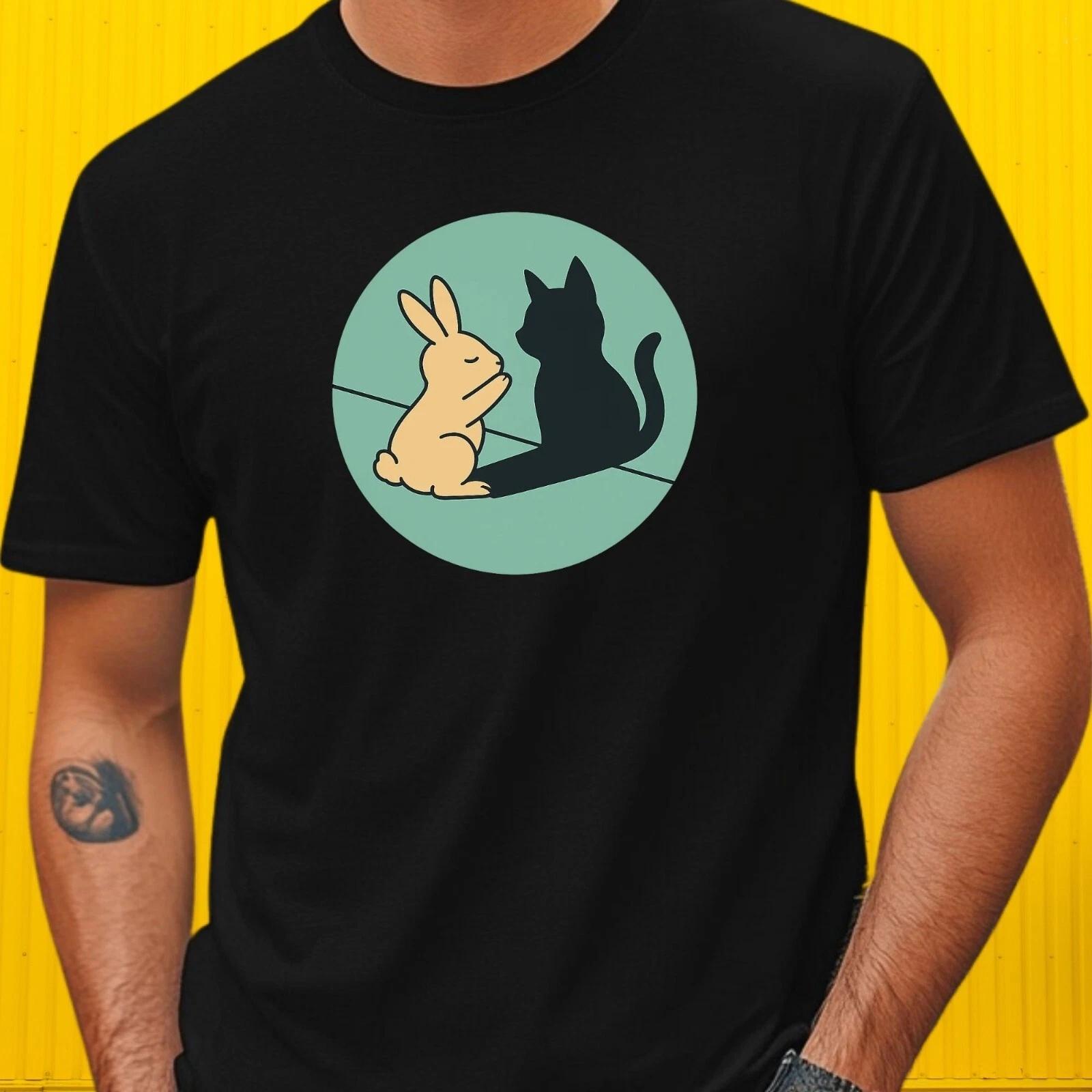 T-Shirt Herren Lustiger Hase Retro Ostern Motiv Baumwolle Größe S bis 5XL M
