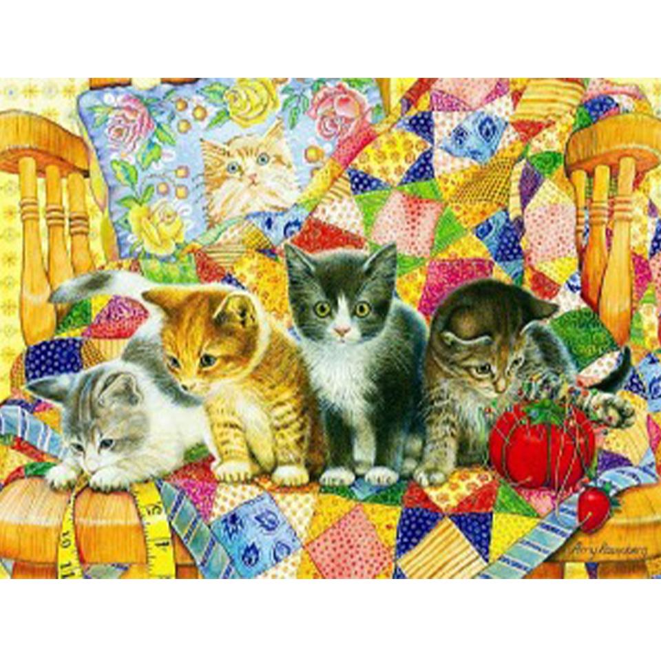 5D Diamond Painting Cat Dog Sheep Horse Diamond Mosaic Animal Full Square/Round Diamond Embroidery Picture DIY Wall Decoration