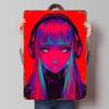 Anime Girl With Headphones Metal Poster Customized Wall Art Retro Vintage Tinplate Signs for Room Decoration At Home Decor Items